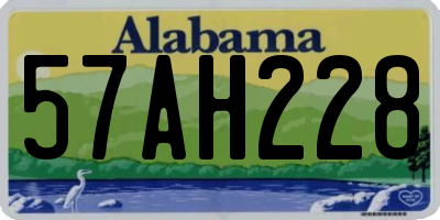 AL license plate 57AH228