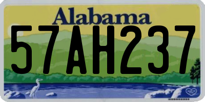 AL license plate 57AH237