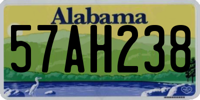 AL license plate 57AH238