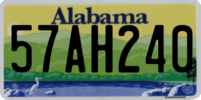 AL license plate 57AH240