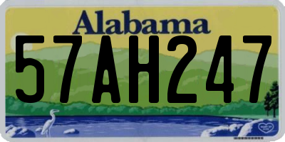 AL license plate 57AH247