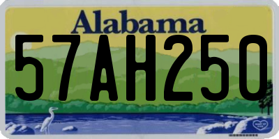 AL license plate 57AH250