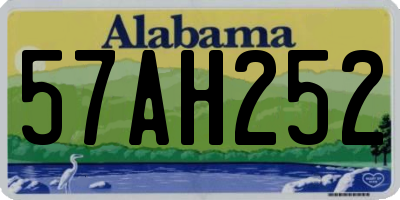 AL license plate 57AH252