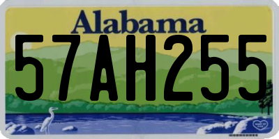 AL license plate 57AH255
