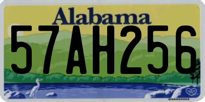 AL license plate 57AH256