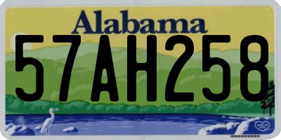 AL license plate 57AH258