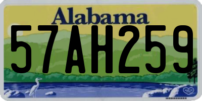 AL license plate 57AH259
