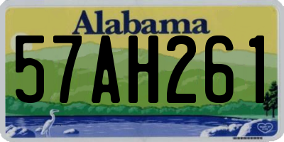 AL license plate 57AH261