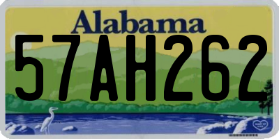 AL license plate 57AH262