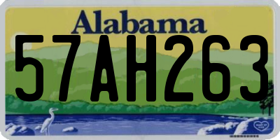 AL license plate 57AH263