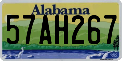 AL license plate 57AH267