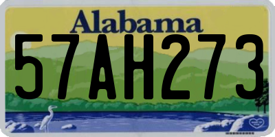 AL license plate 57AH273