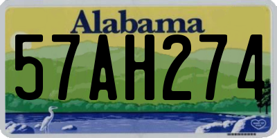 AL license plate 57AH274
