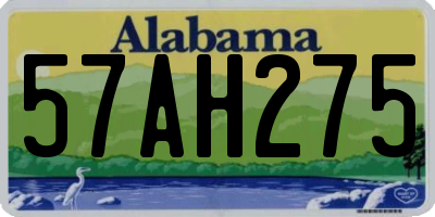 AL license plate 57AH275