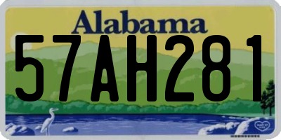 AL license plate 57AH281