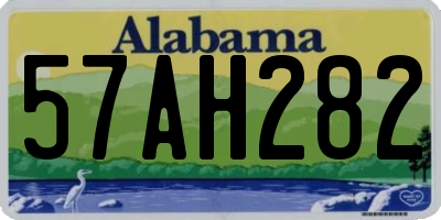 AL license plate 57AH282