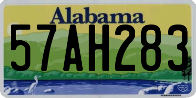 AL license plate 57AH283