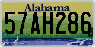 AL license plate 57AH286