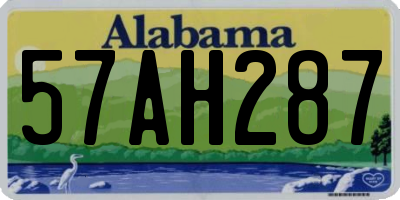 AL license plate 57AH287