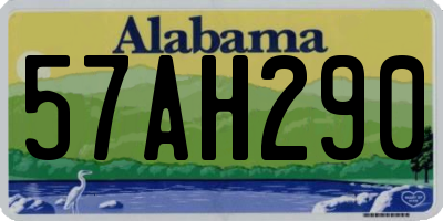 AL license plate 57AH290