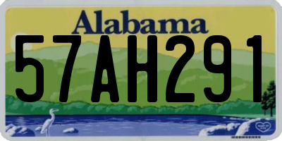 AL license plate 57AH291