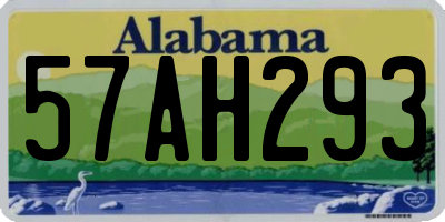 AL license plate 57AH293