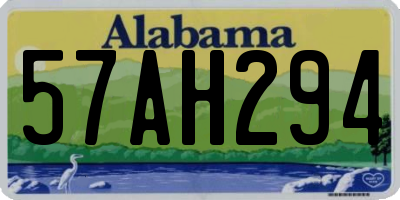 AL license plate 57AH294