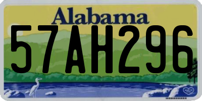 AL license plate 57AH296