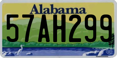 AL license plate 57AH299
