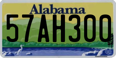 AL license plate 57AH300