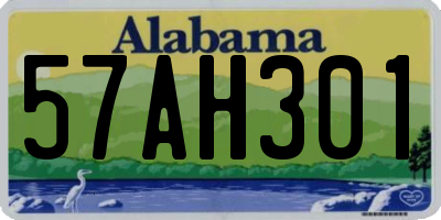 AL license plate 57AH301