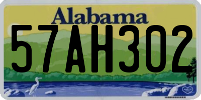 AL license plate 57AH302