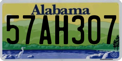 AL license plate 57AH307