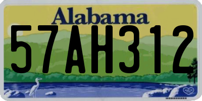 AL license plate 57AH312