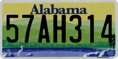 AL license plate 57AH314