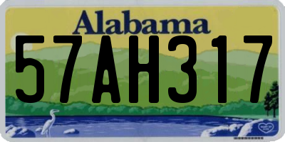 AL license plate 57AH317