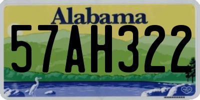 AL license plate 57AH322
