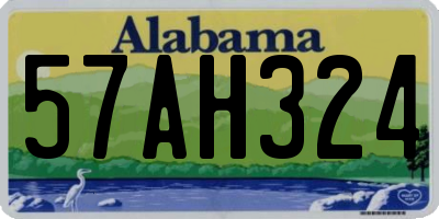AL license plate 57AH324
