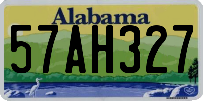 AL license plate 57AH327