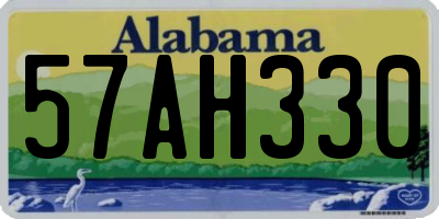 AL license plate 57AH330
