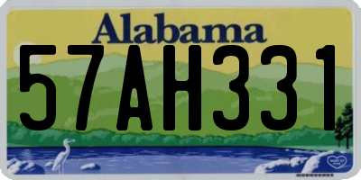 AL license plate 57AH331