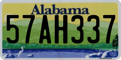 AL license plate 57AH337