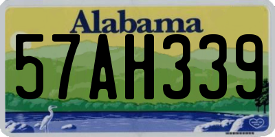 AL license plate 57AH339