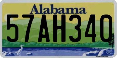 AL license plate 57AH340
