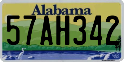 AL license plate 57AH342