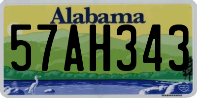 AL license plate 57AH343