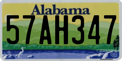 AL license plate 57AH347