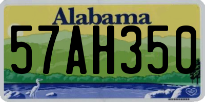 AL license plate 57AH350