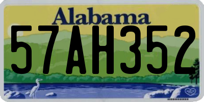 AL license plate 57AH352