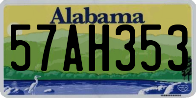 AL license plate 57AH353